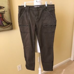 Joie Park Skinny Jeans Army Green Size 31